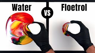 Floetrol vs Water ONLY  Acrylic Pouring [upl. by Remsen41]