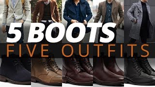 5 Fall Outfits For Men  Best Boots For Mens Autumn Style [upl. by Danette710]