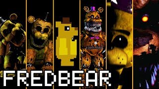 Evolution of Fredbear  Golden Freddy in FNAF 20142019 [upl. by Nauq]