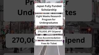 Fully Funded Scholarship in Japan  Research Opportunity For Biomedical Undergraduates Students [upl. by Salas]