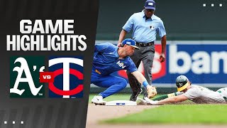 As vs Twins Game 1 Highlights 61624  MLB Highlights [upl. by Checani633]