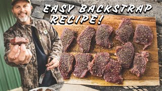 Deer BACKSTRAP The Easy Way Venison Recipes [upl. by Gracia]