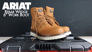 ARIAT  Rebar Wedge 6quot  The Boot Guy Reviews [upl. by Eirrok]