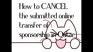 How to CANCEL the submitted transfer of sponsorship online [upl. by Bernette]