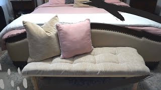 Easy DIY Tuffted Bench [upl. by Nedia]