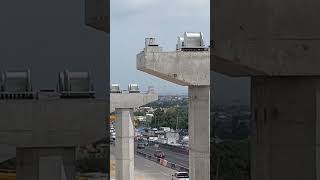 Trolebús Elevado Avance de obra Autopista México Puebla trolebus [upl. by Ydahs103]