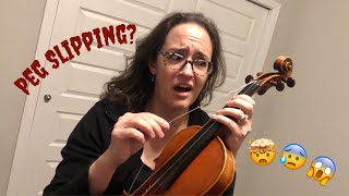 How to fix a slipped peg ViolinViola [upl. by Stodder449]