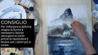 TUTORIAL Effetti ad acquerello con MASSIMO ROTUNDO [upl. by Ronalda]