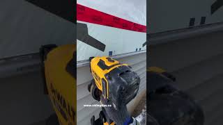 Guide to using the Siding Tips vinyl siding adapter with the Dewalt cordless roofing nailer [upl. by Sherar]