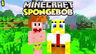 SPONGEBOB amp PATRICK TERJEBAK DI MINECRAFT 😱🤣  Minecraft Spongebob  Ep1 [upl. by Yatnahc]