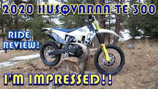 2020 HUSQVARNA TE300i Ride Review [upl. by Lennox]