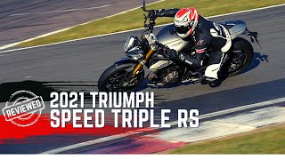 Triumph Speed Triple RS Review 2021  Road and Track [upl. by Onilatac]