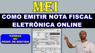 MEI  Como Emitir NFe Online de Vendas ou Prestação de Serviço [upl. by Bradwell55]