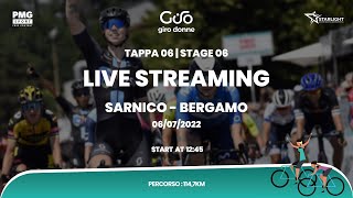 Giro Donne 2022  LIVE  Tappa 06 [upl. by Etoile]