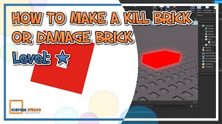 Roblox Studio  How to Make Kill Brick  Damage Brick [upl. by Yolanthe]