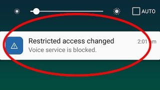 Fix Restricted access changedVoiceDataEmergency service is blocked in AndroidTablet [upl. by Nrev]