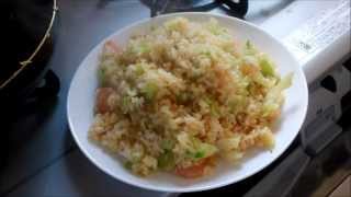 【4K2K】エビチャーハンの作り方 How to make fried rice shrimp [upl. by Hgielsel]