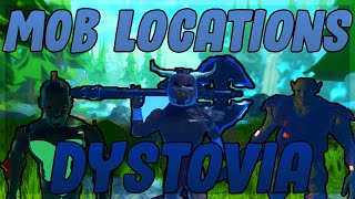 ROBLOX Dystovia All Mob Locations [upl. by Karlens242]