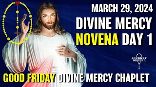 Divine Mercy Novena Day 1 ✝️ with Chaplet of Divine Mercy ✝️ March 29 2024 Good Friday Divine Mercy [upl. by Efinnej328]