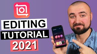 InShot Tutorial 2021 How To Edit a Video on iPhone and Android [upl. by Odraude]