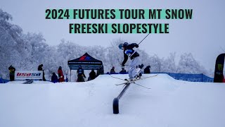 The 2024 Futures Tour Freeski Slopestyle At Mount Snow [upl. by Kathryne711]