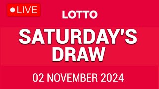 The National Lottery Lotto Draw Live results from Saturday 02 November 2024  tonights lotto [upl. by Tidwell]