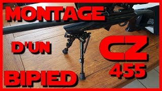 montage bipied sur CZ 455 varmint evolution [upl. by Chickie]