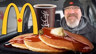 McDonalds Breakfast 🥞 Hotcakes amp Sausage and McCafé Coffee ☕ [upl. by Adnilemreh]