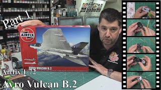 Airfix 172 Avro Vulcan Video Build Part 1 [upl. by Lilith]