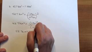 Converting metric units with exponents [upl. by Halland]