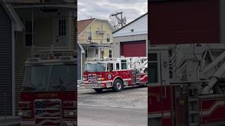 Goffstown NH Fire Department Tower 1 returning to town after covering Manchester Station 6 [upl. by Atisor]