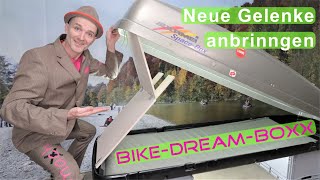 DIY Fahrradwohnwagenbau aus Auto Dachbox bikedreamboxx Aufbau F1 2020 [upl. by Ellennoj665]