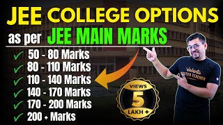 JEE 2024 College Options as per JEE Main Marks  JEE Mains 2024  Harsh Sir VedantuMath [upl. by Ylam]