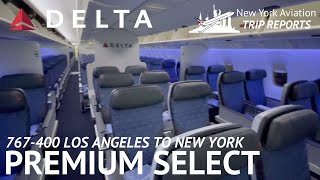 IMPRESSIVE Delta 767400 Premium Select Los Angeles to New York [upl. by Jaimie]