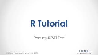 R Tutorial Ramsey RESET Test [upl. by Ancilin]