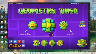 How to download Geometry dash on pc laptop  How to play Geometry dash game on pc [upl. by Oleic342]