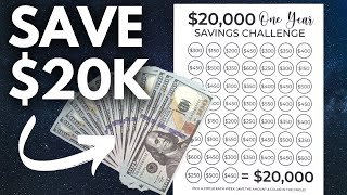 Save 20000 In One Year Savings Challenge [upl. by Atirec]