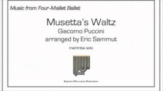 Puccinis quotMusettas Waltzquot for Marimba arr Eric Sammut  Seth Miller performing [upl. by Arodnap]