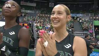 Hawaii Wahine Volleyball UH vs SMU 8 30 24 [upl. by Alekal]