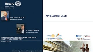 SEMINARIO distrettuale Mantenimento e Sviluppo dell’effettivo President Day [upl. by Ertsevlis758]