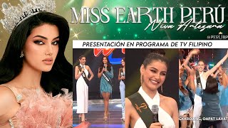 MISS EARTH PERÚ NIVA ANTEZANA  PRESENTACIÓN EN PROGRAMA TV FILIPINO WILL TO WIN  MISS EARTH 2024 [upl. by Lenz]