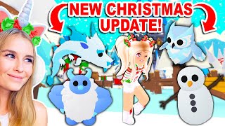 NEW CHRISTMAS UPDATE  NEW PETS And MORE In Adopt Me Roblox [upl. by Sieracki771]