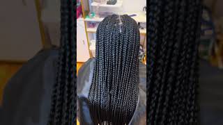 Medium Knotless braids fyp knotlessbraids mediumknotlessbraids njbraider newjersey [upl. by Silra]