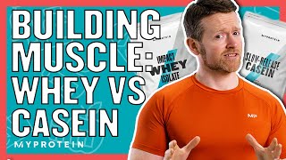 Whey Vs Casein Which Is Best For Building Muscle  Nutritionist Explains  Myprotein [upl. by Ethelda]