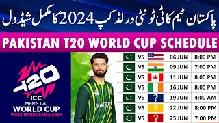 ICC T20 World Cup 2024 Full Schedule  India Vs Pakistan Match  20 Teams  4 Groups  T20 WC 2024 [upl. by Nwahsuq]