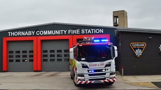 E1 turnout yesterday thornaby community fire station [upl. by Onavlis]