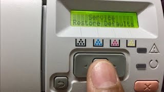 restore the hp color laserjet cp2025  factory default settings [upl. by Dobb721]