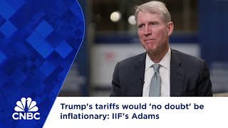 Trumps tariffs would no doubt be inflationary IIFs Adams [upl. by Kial335]