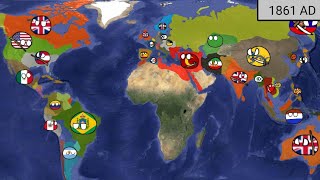 History of the World Countryballs Every years 500BC  2024AD [upl. by Hartley]