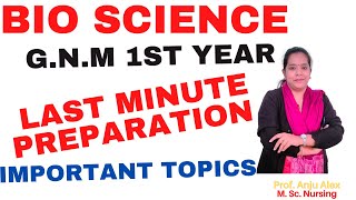 Bio Science II Important Topics II GNM EXAM 2021 II GNM 1st Year II [upl. by Mori521]